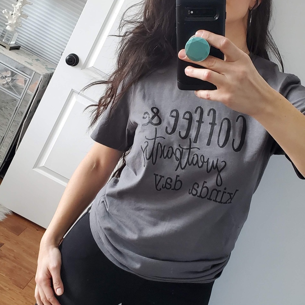 🍁SALE🍁 Coffee & Sweatpants kind of day tee shirt - Picture 8 of 10
